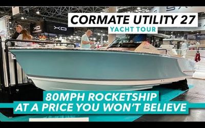 80mph rocketship at a price you won&#39;t believe | Cormate Utility 27 tour | Motor Boat &amp; Yachting