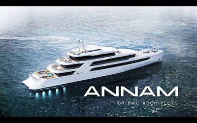 2020 BMC Architects&#39;s 85m ANNAM Elegant Luxury Superyacht
