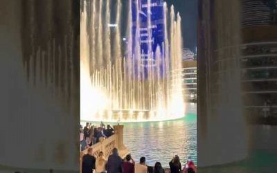 Beautiful Dubai Burj Khalifa Fountain show 