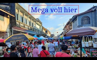 Urlaub Khao Lak - mega voll auf dem Markt in old Takua Pah