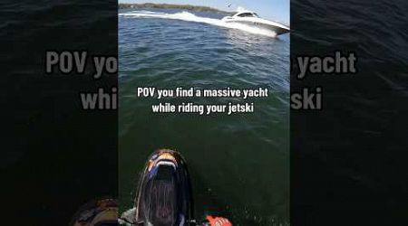 massive yacht hype #jetski #yacht #sendit #fullsend #2stroke #lakelife #extremesports #moto #boating