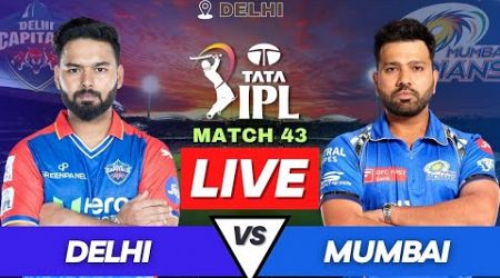 Live DC vs MI IPL 2024 Match | Mumbai vs Delhi Live Match Score | IPL Live Score &amp; Commentary