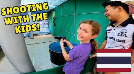 TAKING the KIDS to a THAILAND SHOOT RANGE and ATV PARK 