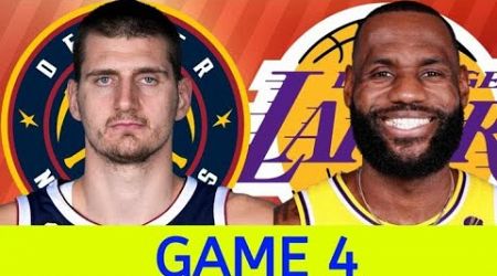 NBA LIVE : LA LAKERS vs DENVER ( GAME 4 ) LIVE SCORES and COMMENTARY