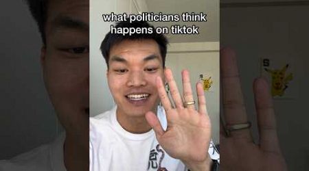 what politicians think happens on tiktok