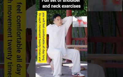 Tai Chi Exercises for shoulders and neck exercises #qigong #martialarts #health #shoulderworkout