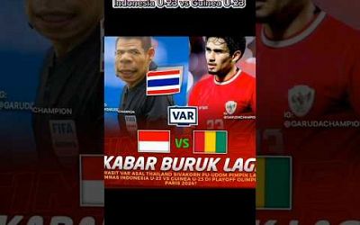 Wasit Kontroversial Thailand, masuk lagi di list laga Indonesia U-23 vs Guinea U-23