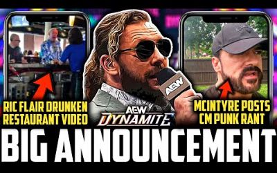 AEW Kenny Omega MAJOR DYNAMITE ANNOUNCEMENT | Ric Flair RESTAURANT INCIDENT VIDEO | Lawler WWE EXIT