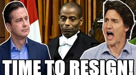 Trudeau the WACKO trends while house speaker told to RESIGN!