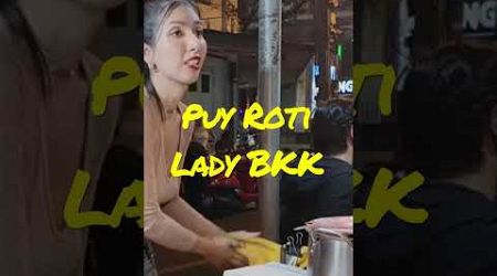 Amazing! Roti Lady in Bangkok - #shorts Thailand Street Food