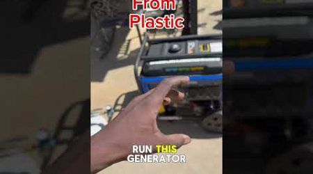 Plastic gas runs a generator! #Science #Education #Viral #Nature #Pyrolysis #Cars ￼#FYP #ForYouPage