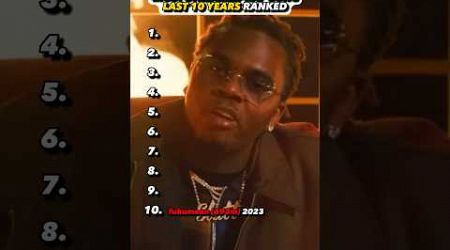 BIGGEST rap song every year #popular #gunna #rap #review