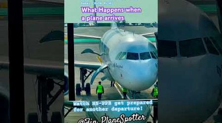 What happens when a plane arrives! #aviation #planes #fypシ #avgeek #phuket #fyp #youtubeshorts