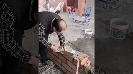Single brick wall construction technology
