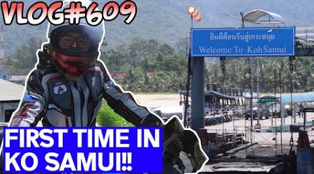 First Time on a Ferry with a Motorcycle | Ko Samui Recce 2023 | Vlog#609