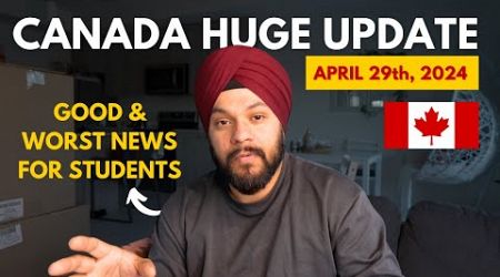 Good &amp; Worst News for International Students in Canada | Canada Latest News about Work Hours 2024