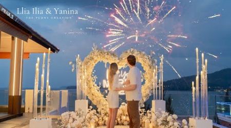 Llia Ilia &amp; Yanina | Phuket Romantic Proposal | THE PEONY CREATIONS