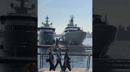 Anawa and AV yacht side by side