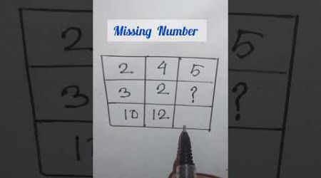 Missing Number #math #reasoning #braintest #education #tranding #video #shorts
