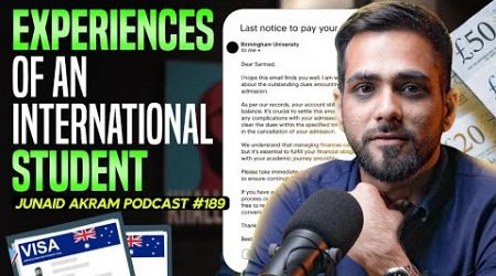 Experience of An International Student ft. Muhammad Sarmed | Junaid Akram Podcast #189