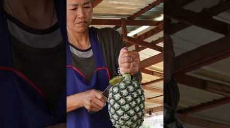 Pineapple Cutting in Thailand