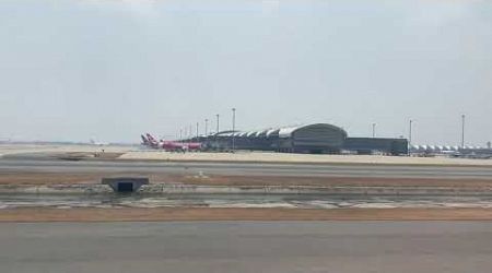 Landing at BKK Bangkok Suvranabhumi Airport from Samui USM-BKK 22/04/22 PG140 Bangkok Airways