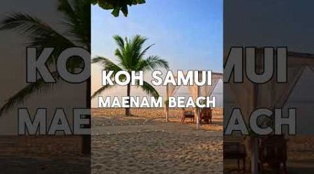 Peaceful Sunset Maenam Beach Koh Samui Thailand