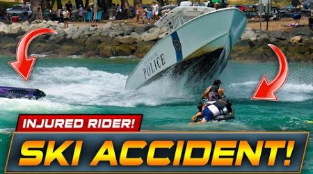 WARNING: MAN INJURED AND SWEPT OUT OF HAULOVER INLET IN HUGE WAVES! | WAVY BOATS