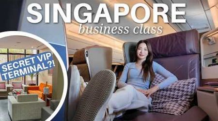 Singapore Airlines Business Class Review + Singapore&#39;s PRIVATE terminal | Miki Rai