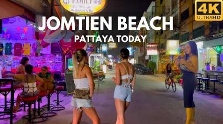 [4K] Walk around Jomtien beach, Pattaya. Thailand today 2024