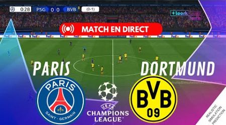 PSG - DORTMUND LIVE • Match EN DIRECT LIGUE DES CHAMPIONS / UCL /LDC | Live Simulation de jeu vidéo