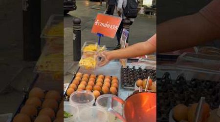 3 different variety of omelet #streetfood #bangkok #thailand #shorts