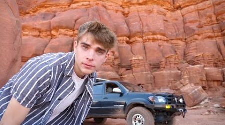 Off-roading in Moab with my Boyfriend. Living in the bed of a truck…