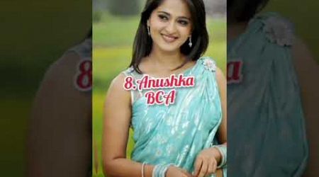 top 10 south Indian actress education qualification