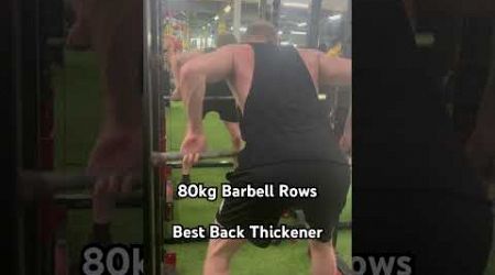 80kg Barbell Rows #training #phuket #barbellrow #backday #muscle #pullday #fitness #weightlifting
