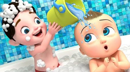 Baby Bath Time Fun Song - BillionSurpriseToys Nursery Rhymes, Kids Songs