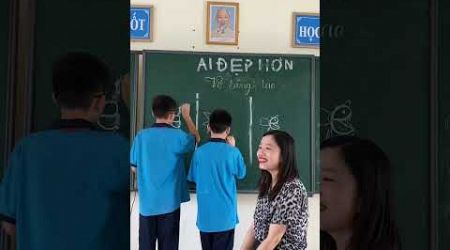 Ai đẹp hơn #cohuongtantam #teacher #xuhuong #school #hoctro #maths #funny #dovui #education #study