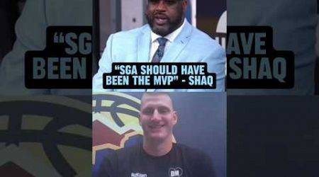 Shaq tells Jokić that SGA should have won MVP over him 