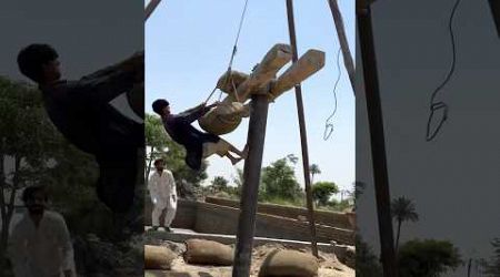Easy way to install tubewell in Pakistani village #shorts #technology #viral
