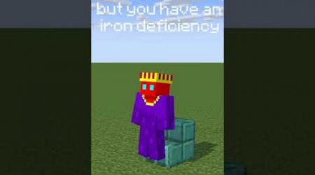 Iron Deficiency Meme #trends #funnymeme #minecraft (thanks to @dragondeeznuts-gw4dh for skin)