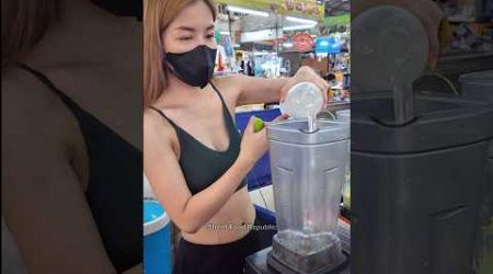 COCONUT Smoothie With Milk in Bangkok -Thai Street Food