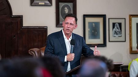 Peter Thiel was trapped inside a student debating hall by pro-Palestine protesters accusing him of genocide