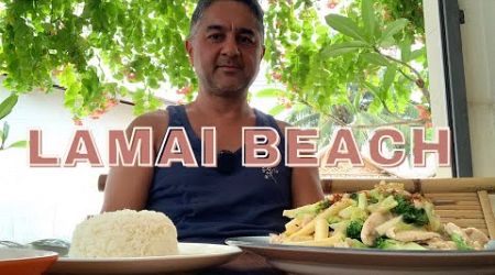 Lamai Beach Walk and Great Thai Food 
