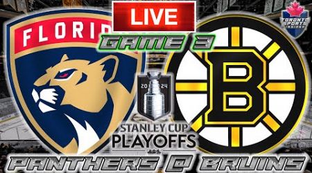 Florida Panthers vs Boston Bruins Game 3 LIVE Stream Game Audio | NHL Playoffs Streamcast &amp; Chat