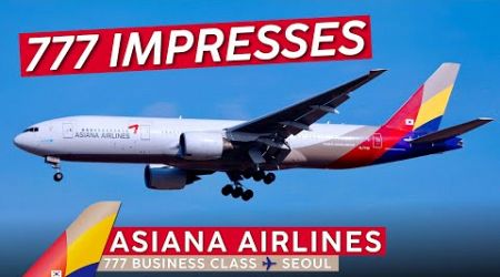 Big Surprise on ASIANA AIRLINES BUSINESS CLASS on a 777 