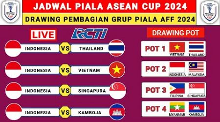 Jadwal Piala ASEAN Cup 2024 - Indonesia vs Thailand - Jadwal Drawing ASEAN Cup 2024