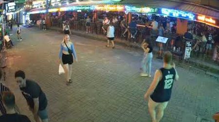 Livecam4k | Night Life Green Mango Street | Koh Samui | Thailand 