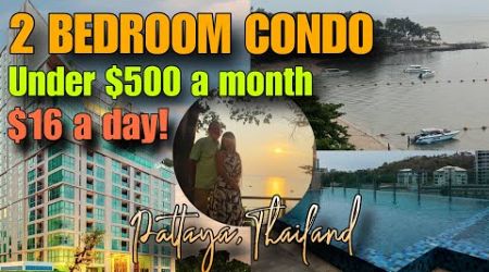 2 Bedroom Condo for $16 a Day + walk around tour of Pratumnak!