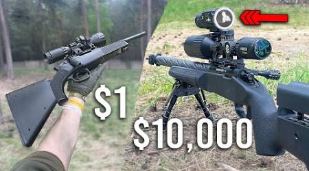 $1 Temu Sniper VS $10,000 CARBON FIBER SNIPER - Shocking Results