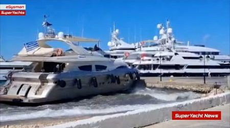 Yacht&#39;s Bow Destroyed in Grounding | SY Clips